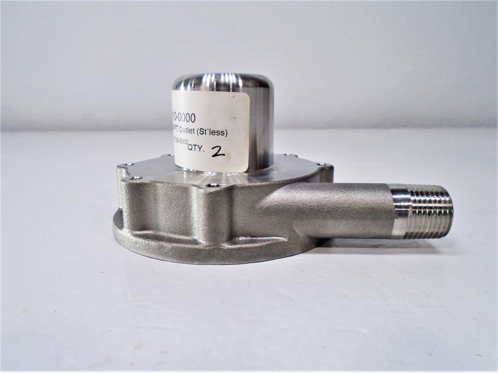 March Rear Housing 0150-0110-0000 Stainless 1/2" MPT 